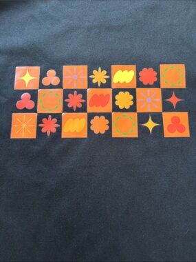 KPOP Graphic Tee with Orange & Red Motif